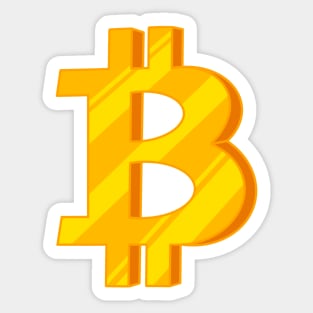 Bitcoin - cryptocurrency inspired Sticker